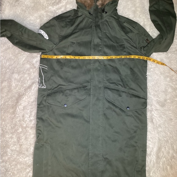Trendiano “GRACIOUS POWER” army parka hoodie jacket size medium - Picture 12 of 15